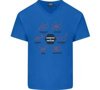 Chemistry Is Stupenda Alcol Cioccolato Love Uomo Scollo A V Cotone T-Shirt