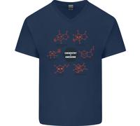 Chemistry Is Stupenda Alcol Cioccolato Love Uomo Scollo A V Cotone T-Shirt