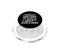 Chemo del combattente del nastro blu della consapevolezza del cancro esofageo PopSockets PopGrip per MagSafe