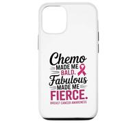 Chemo Made Me Bald Fabulous Made Me Fierce Breast Cancer Custodia per iPhone 12/12 Pro