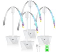 chemotex Ventilatori per tavoli ricaricabili, spinner da tavolo per tenere le mosche lontane dal cibo, ventilatore portatile repellente per mosche con lame morbide per esterni, picnic, patio e
