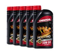 CHEMPIOIL Multi HQ 20W-50 Olio Motore Minerale API SN/CH-4 SAE 20W-50 5 L