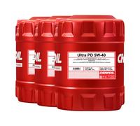 CHEMPIOIL Ultra PD 5W-40 Olio Motore Semi Sintetico ACEA C2/C3 API SN, 3x20 L