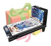 CHEMYO Mini Flipper, Flipper in Miniatura per Ragazzi e Ragazze, Festa di Compleanno di Natale con tabellone segnapunti Digitale a LED