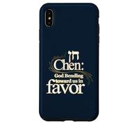 Chen Dio che si piega verso di noi in favore (ebraico per grazia) Custodia per iPhone XS Max