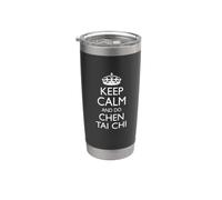 Chen Tai Chi istruttore/Chen Tai Chi Student/Keep Calm! Bicchiere termico in acciaio inox doppia parete