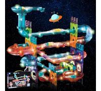 CHENBOOW Costruzioni Magnetiche per Bambini,111 Pezzi Gioco Blocchi Magnetico Luminescente,Costruzioni Magnetiche Bambini,Blocchi Magnetici,Magnetic Building Blocks,per Ragazzi e Ragazze
