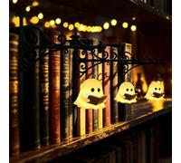 CHENBOOW Lampadario per Libreria,3 Pezzi Lampada da Libreria per Biblioteca | Illuminazione Decorativa per Scaffale,Simpatica Lampada da Lettura Fantasma,Mini Fermalibri Decorativo,per Studio,Libreria