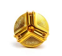 chencheng35 Adatto for Kawasaki Z750 Z 750 Z750S 2005-2009 2010 2011 2012 Moto CNC Tappo serbatoio fluido freno anteriore posteriore Tappo riempimento olio(Oil Cap-Gold)