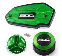 chencheng35 Adatto for Kawasaki Z800 Z 800 2013 2014 2015 2016 Moto Tappo olio freno anteriore e posteriore e Accessori di protezione tappo carburante(A set green)