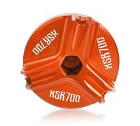 chencheng35 Adatto for Yamaha XSR 700 900 155 XSR700 XSR 700 Xsr700 Accessori for moto CNC Coperchio tappo tappo riempimento olio motore Vite M28*3.0(Orange XSR700)