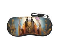 chenfandi Custodia per occhiali da sole con scritta "Dio femminile", custodia morbida per occhiali da sole con chiusura a cerniera, adatta per uomini e donne.