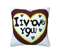 chenfandi Love Confessions Federa per cuscino, 30,5 x 30,5 cm, cuscino decorativo quadrato per divano, soggiorno, letto e decorazione della casa.