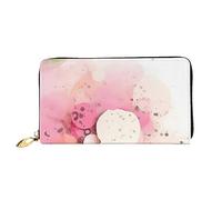 chenfandi Portafoglio di carta con frammento di colore, portafoglio con cerniera, portafoglio di grande capacità, portafoglio lungo, portafoglio organizer multi-carta, && Unisex, Nero , Taglia unica