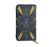chenfandi Portafoglio spaziale multidimensionale, portafoglio con cerniera da donna, portafoglio lungo da donna, portafoglio organizer multi-carta, portafoglio && Clutch, Nero , Taglia unica