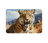 chenfandi Tappeto Leopard In Search Of Prey, 40 x 60 cm, antiscivolo, adatto per camera da letto, bagno, soggiorno, ecc.