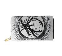 chenfandi The Abstractionist Tree Wallet, portafoglio con cerniera, portafoglio di grande capacità, portafoglio lungo, portafoglio organizer multi-card, && unisex, Nero , Taglia unica