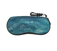 chenfandi The Deep Ocean - Custodia morbida per occhiali, custodia morbida per occhiali da sole con chiusura a cerniera, adatta per uomini e donne.