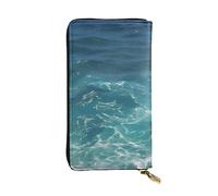 chenfandi The Deep Ocean Portafoglio, Portafoglio con cerniera da donna, Portafoglio lungo da donna, Portafoglio organizer multi-card, && Portafoglio Clutch, Nero , Taglia unica