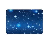 chenfandi Zerbino con motivo a stelle blu, tappetino di benvenuto assorbente e antiscivolo, 60 x 40 cm, per ingresso, ingresso, camera da letto.