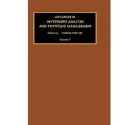 Cheng-Few Lee Advances in Investment Analysis and Portfolio M (Copertina rigida)