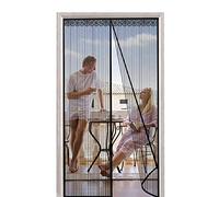CHENG Zanzariera a Porta 95x255cm, Zanzariera Porta, Totalmente Magnetica L'aria può Circolare Liberamente, Aria Fresca in & Keep Bugs out, Nero