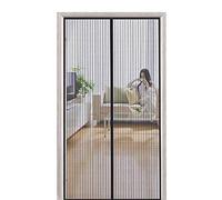CHENG Zanzariera calamita 90x240cm, Tende a zanzariera per Porta, Adsorbimento Magnetico Easy to Install, per Porte d'Ingresso, Finestra, Nero