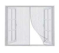 CHENG Zanzariera Magnetica Balcone 95x210cm, Zanzariera Finestra, Adsorbimento Magnetico Rete, Aria Fresca in & Keep Bugs out, Bianca