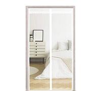 CHENG Zanzariera magneticab 95x250cm, Crittografia zanzariera per Finestra, Super Silenzioso Controllo degli Insetti, Aria Fresca in & Keep Bugs out, Bianco