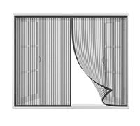 CHENG Zanzariere Porta Finestra 120x140cm, Zanzariera Porta Finestra Rete di Ottima qualità, Super Silenzioso Easy to Install, Aria Fresca in & Keep Bugs out - Nero