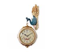 CHENGAIJIAN Orologio da Parete Orologio da Parete al Quarzo Silenzioso bifacciale for l'ingresso del Soggiorno(Blue)