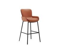 CHENGAIJIAN Sgabelli da bar Sgabello da bar semplice, isola for la casa, altezza 75 cm, sedia da bancone moderna e di lusso(Orange)