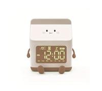 CHENGAIJIAN Sveglia Sveglia Carina Orologio a Forma di Latte Sveglia for Bambini Sveglia Ricaricabile for la Decorazione della Camera da Letto Compleanno(Brown)