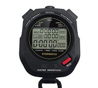 ChengBeautiful Cronometro Digitale Professionale Portatile LCD Cronografo Sportivo Cronometro for Esterni Cronometri (Color : Black, Size : 6.0x7.0x2.0 cm)