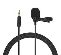 ChengBeautiful Microfono lavalier Microfono Lavalier Ad Eletheret A Condensatore Omni-direzionale Con Cavo Da 1,5 Mm TRRS 1.5M (Colore : Black, Size : 1.5m)