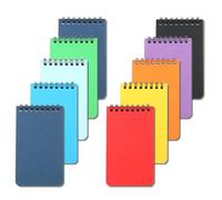 ChengChengJin 10pcs A7 Pocket Notebook-Colorati-Top Spiral Memo Pads-per Scuola Ufficio Viaggi Note Prendere Diario