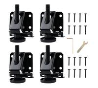 CHENGCKJ 4 Pezzi Piedini di Livellamento Regolabili Resistenti, Piedini Livellanti, Gambe per Mobili per Armadietto, Divano, Tavolo, Altezza Regolabile Vieni con Viti in Acciaio Inossidabile