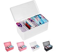 ChengFu Organizer per assorbenti e tamponi per bagno, organizer per assorbenti e tamponi per periodo, contenitore per tovaglioli igienici, bianco
