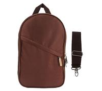 Chenglanhsjg Borsa portautensili, Organizer con scomparti multipli, per esterno, campeggio, picnic, barbecue, portatile, tessuto in poliestere resistente, tracolla, design (Marrone)