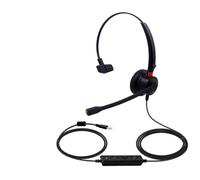 Chenglanhsjg Cuffie cablate USB Dual-Ear con microfono, per computer portatile PC, riduzione del rumore, controllo a 3 pulsanti, microfono ruotabile a 330°, braccio pieghevole,