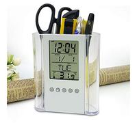 Chenglanhsjg Per Office, per LCD digitale, per supporto a matita penna, per orologio elettronico desktop con calendario, timer, funzione di temperatura