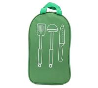 Chenglanhsjg Set di utensili da cucina da campeggio Borsa portaoggetti, Design compatto, Scomparti multipli, Tessuto in poliestere resistente, per cucinare all'aperto, picnic, (Verde)