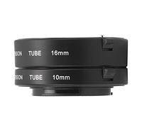 Chenglanhsjg Tubo di prolunga per NEX, Adattatore per fotografia macro, Ingrandimento elevato, Primo piano, Due anelli da 10 mm e 16 mm, Messa a fuoco automatica, Compensazione