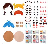 CHENGLI Giochi Educativi per Imparare a Vestire ed Esprimere Emozioni Feltro Storyboard Educativi Interattivi Divertente Regalo Riutilizzabili Regalo di Compleanno per Ragazze Maschi