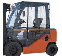 CHENGNAN Copertura per carrello elevatore, protezione per tutte le intemperie, misura universale per 2.721,6 kg, EVA impermeabile, tessuto argentato rivestito in Oxford 600D, 145 cm di lunghezza x 119