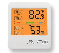 CHENGNAN Igrometro digitale per ambienti interni, misuratore di umidità e temperatura domestica con retroilluminazione per casa, ufficio, serra