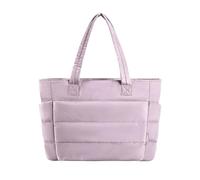 chengshao Borsa da donna a tracolla tinta unita for pendolarismo College Spalla imbottita for il tempo libero Borse femminili semplici viaggio(Pink Purple)