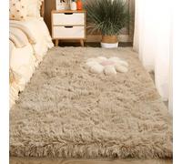 CHENGTT Tappeto Salotto Pelo 250 x 280 cm Soffice Pelo Lungo Tappeti Moderno Peluche Lavabile per Camera da Letto e Bambini, Scendiletto, cammello