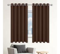CHENGTT Tende Oscuranti Camera da Letto 280 x 490 cm Opaca Termica Isolante Pannello Tenda Moschiera Antirumore per Finestra Soggiorno Camera da Letto Balcone, marrone