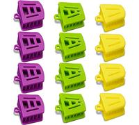 Chengu Blocchi per morsi dentali in silicone, multi dimensione, per bambini, adulti, serrare i denti, grandi, medi e piccoli (12 pezzi)